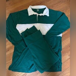 Two Piece Victoria’s Secret Rugby Shirt with Matching Leggings